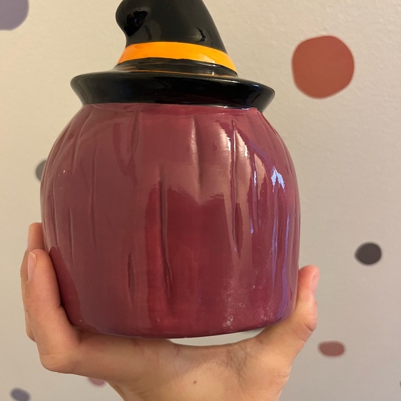 HALLOWEEN CERAMIC OPEN MOUTH WITCH JAR - Picture 4 of 5